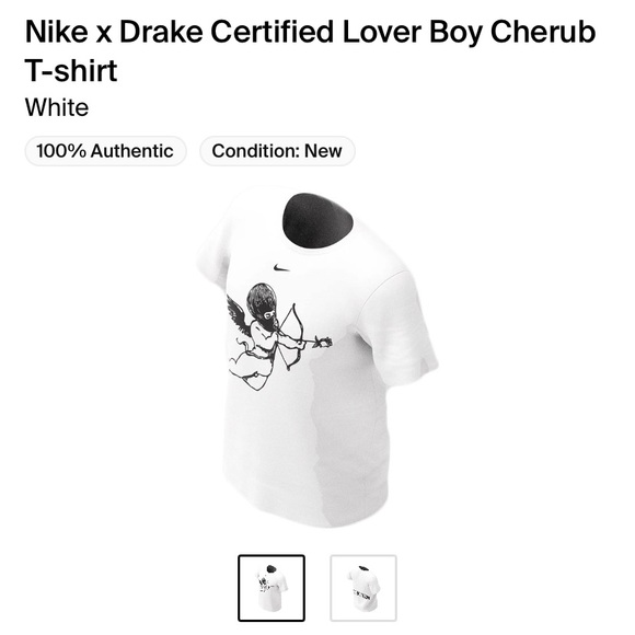 Nike x Drake CLB Cherub T shirt white